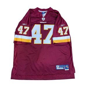 Reebok On-Field NFL Stitched Washington Redskins Cooley #47 Jersey Mens 2XL